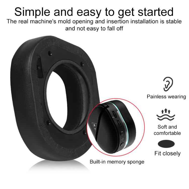 1 Pair Protein Leather Flannel Replacement Earpads For Turtle Beach Stealth 700 Gen 2