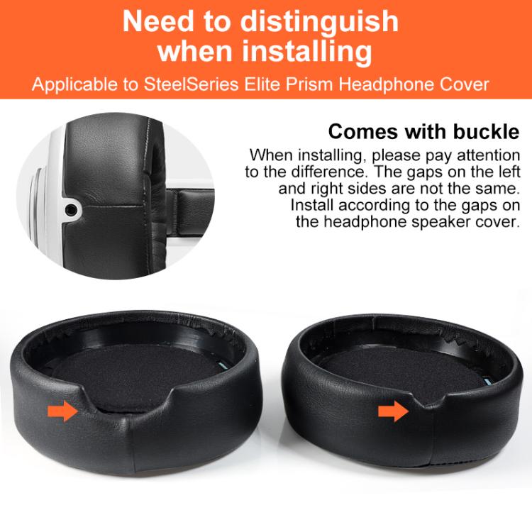 2pcs Protein Leather Earpads For SteelSeries Siberia 650, or SteelSeries Siberia 650(Black), For SteelSeries Siberia 650(White)