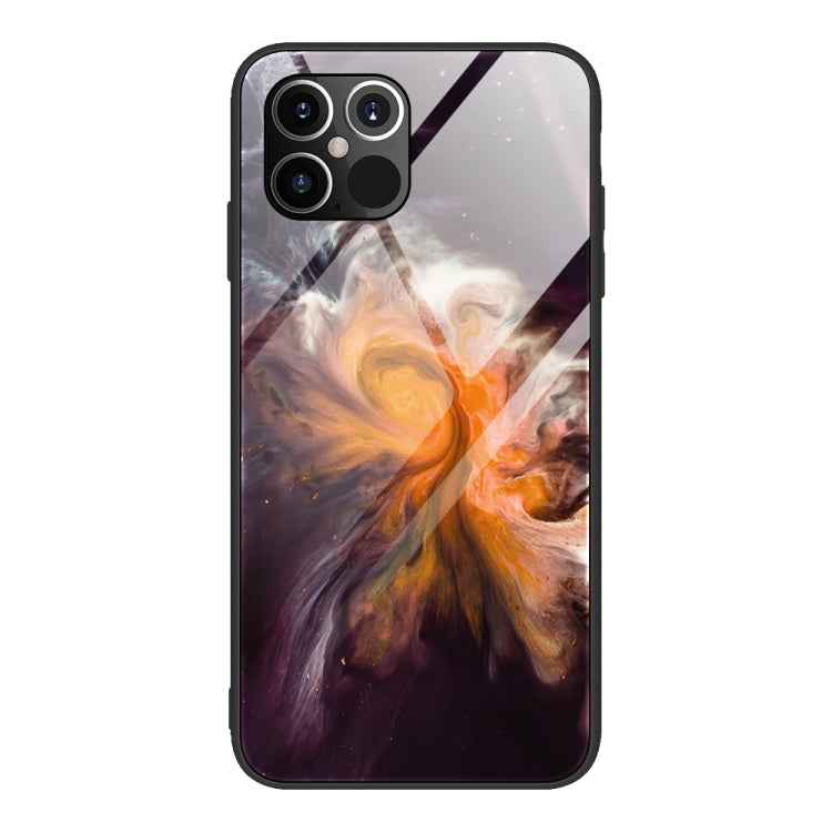 Marble Pattern Glass Protective Case, For iPhone 12 mini, For iPhone 12 Pro Max, For iPhone 11 Pro, For iPhone SE 2022 / SE 2020 / 8 / 7, For iPhone X
