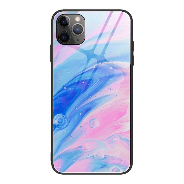 Marble Pattern Glass Protective Case, For iPhone 12 mini, For iPhone 12 Pro Max, For iPhone 11 Pro, For iPhone SE 2022 / SE 2020 / 8 / 7, For iPhone X