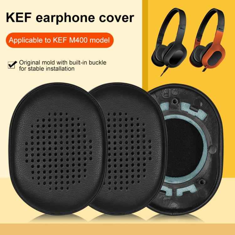 2pcs Snap-on Protein Leather Earpads For KEF M400