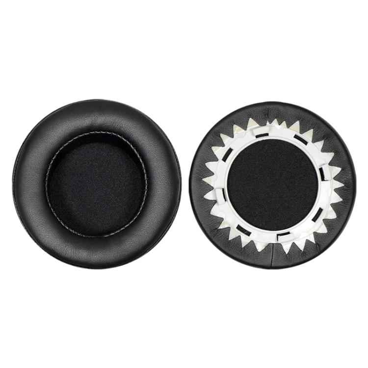 2pcs Protein Leather Snap-on Type Earphone Covers