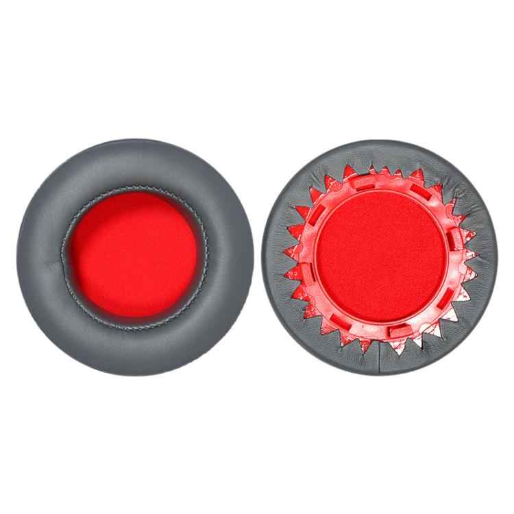 2pcs Protein Leather Snap-on Type Earphone Covers