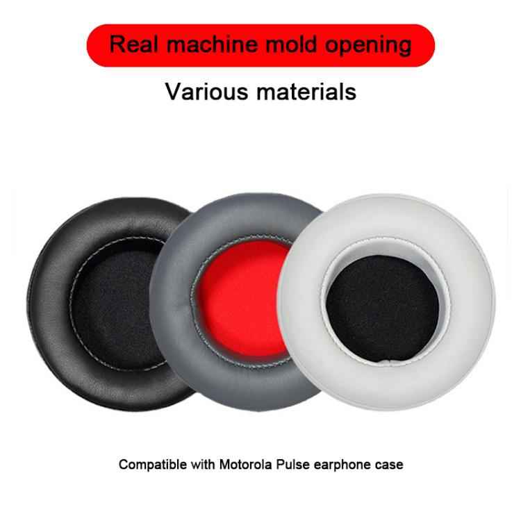 2pcs Protein Leather Snap-on Type Earphone Covers