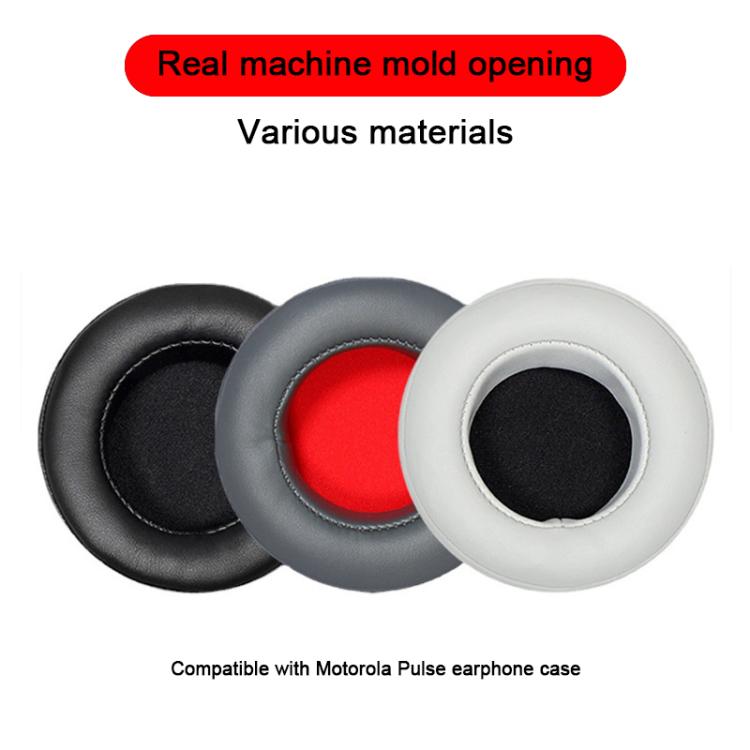 2pcs Protein Leather Snap-on Type Earphone Covers, For Motorola Moto Pulse Escape
