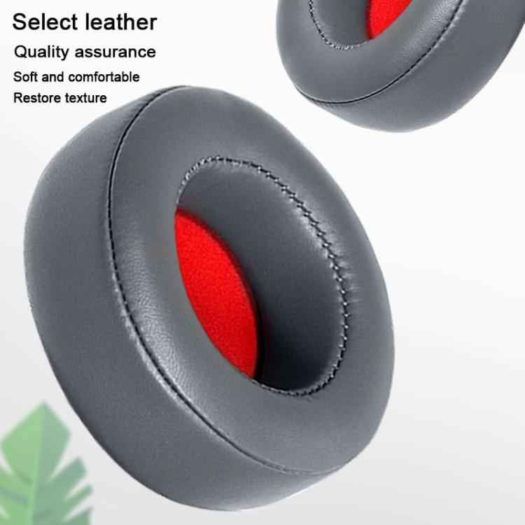 2pcs Protein Leather Snap-on Type Earphone Covers