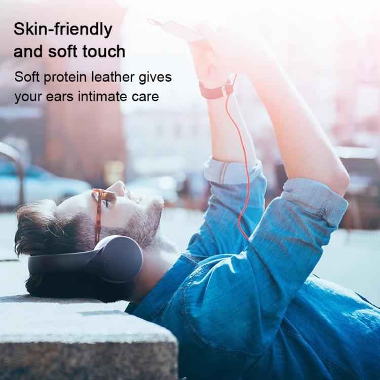 2pcs Protein Leather Snap-on Type Earphone Covers