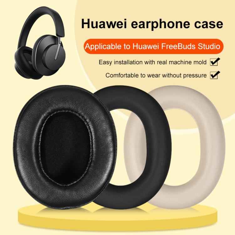 2pcs Snap-on Leather Earpads For Huawei FreeBuds Studio