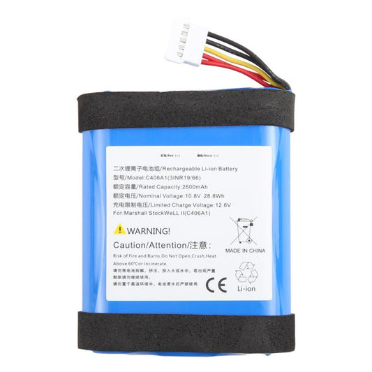 For Marshall Stockwell II C406A1 2600mAh Battery