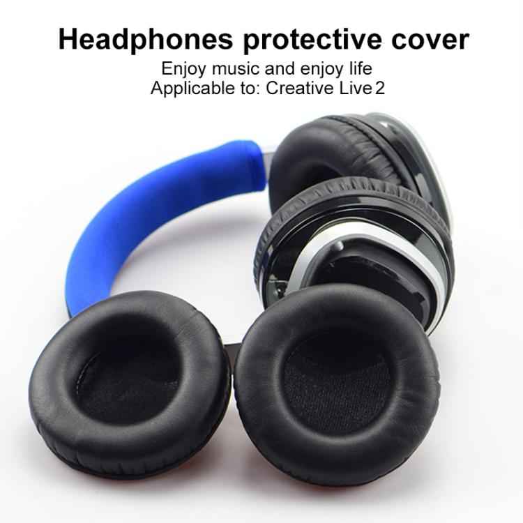 2pcs Protein Leather Earpads For Creative Aurvana Live 2