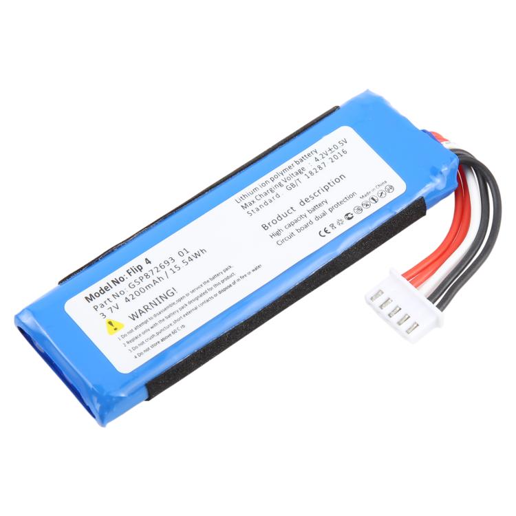 For JBL Flip 4 / Flip 4 Special Edition GSP87269301 4200mAh Battery