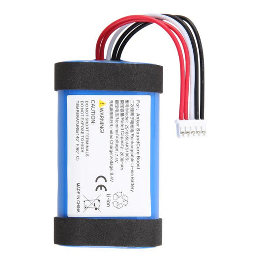 For Anker SoundCore Boost 2S18650 AKS100SL 2600mAh Battery