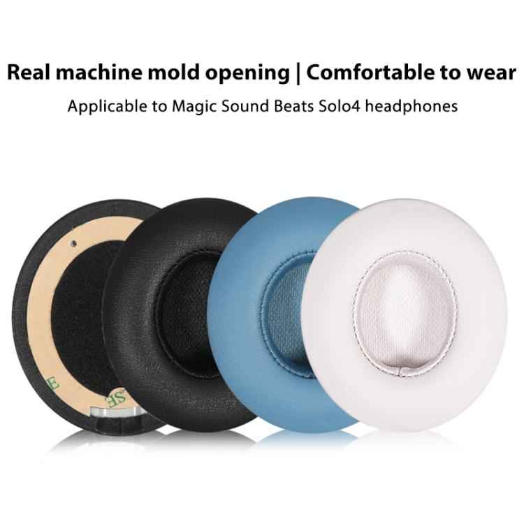 1 Pair Protein Leather Replacement Earpads For Beats Solo4