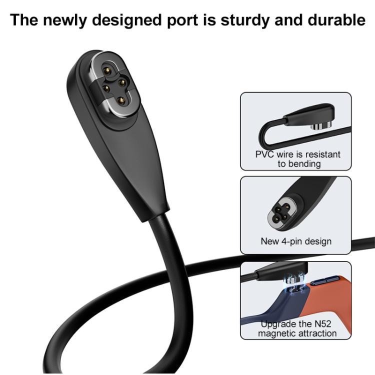 Bone Conduction Earphone Magnetic Charging Cable For Shokz OpenSwim Pro S710