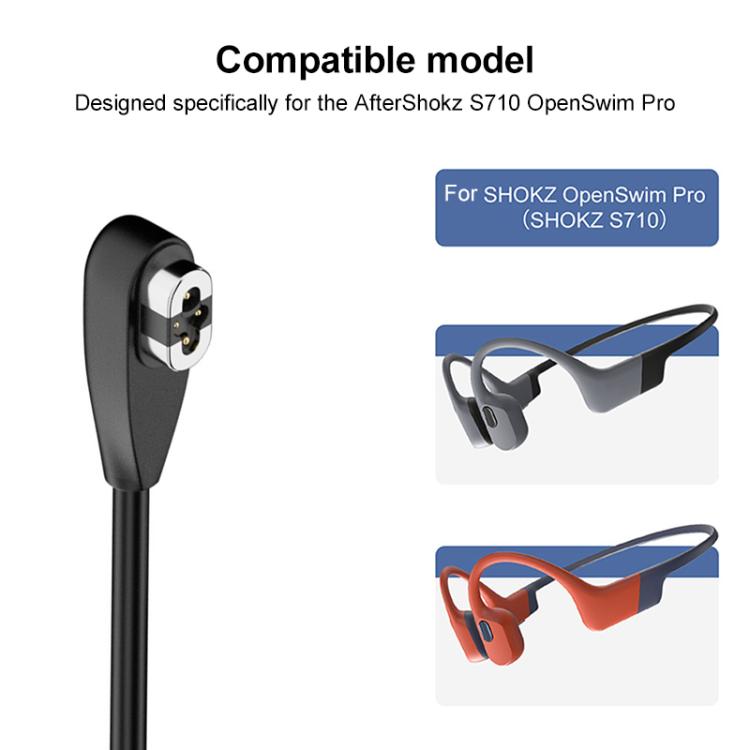 Bone Conduction Earphone Magnetic Charging Cable For Shokz OpenSwim Pro S710