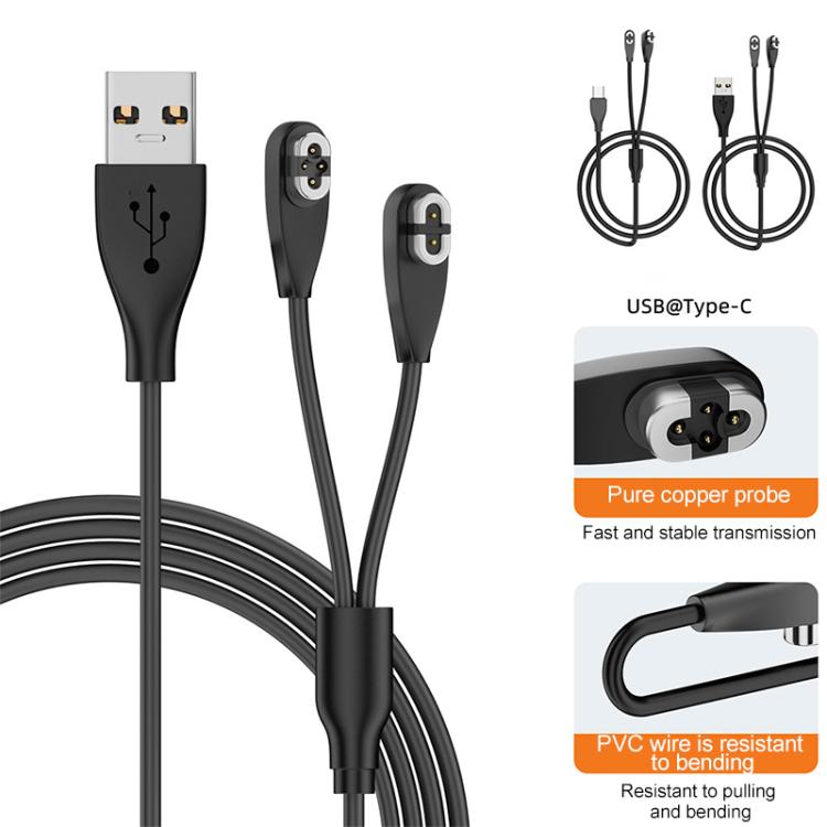 2 in 1 Magnetic Charging Cable For Shokz Bone Conduction Earphone