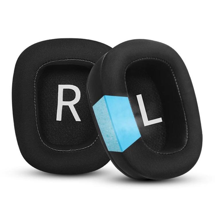 1 Pair Printing Insert Replacement Earpads For Logitech G533 / G633 / G635 / G933 / G935, Protein Leather, Protein Leather and Ice Silk Fabric