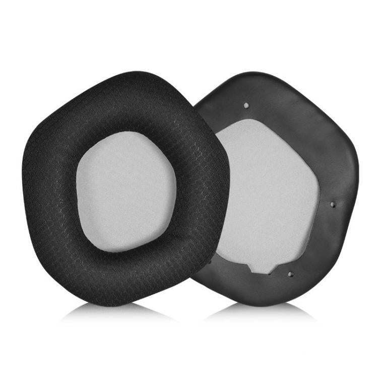 1 Pair Snap-on Replacement Earpads For ASUS ROG Strix7.1, Football Net Fabric, Protein Leather, Ice Silk Fabric