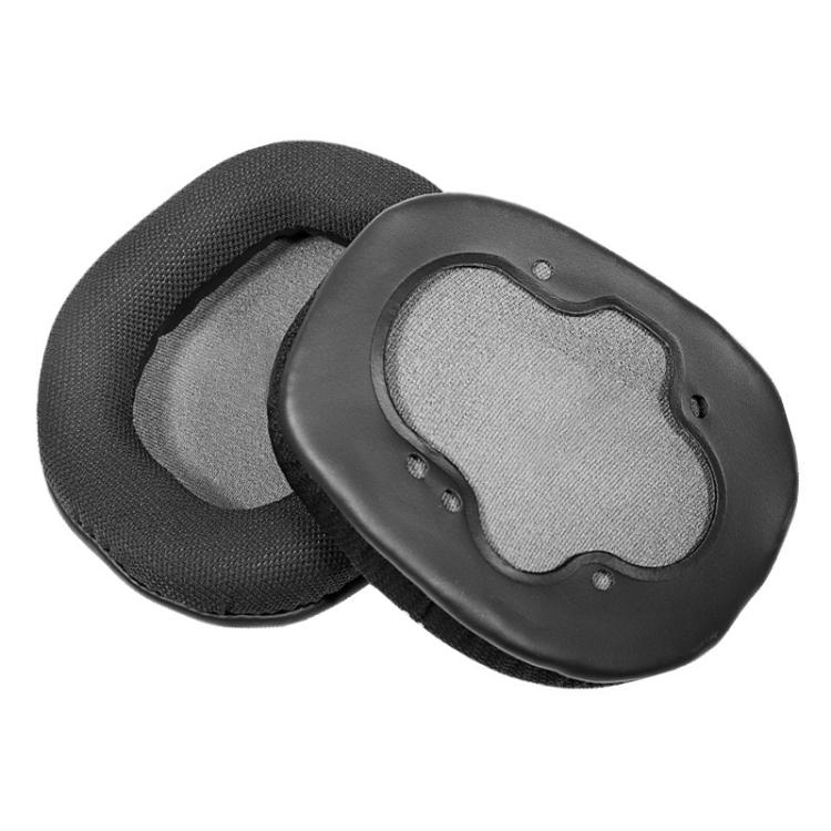 1 Pair Snap-on Replacement Earpads For ASUS Centurioner, Protein Leather, Net Fabric