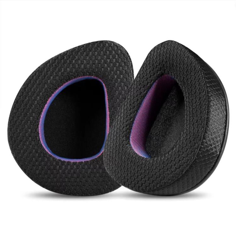 2pcs Insert Replacement Earpads For ASUS ROG Delta S, Ice Leather Fabric, Net Fabric