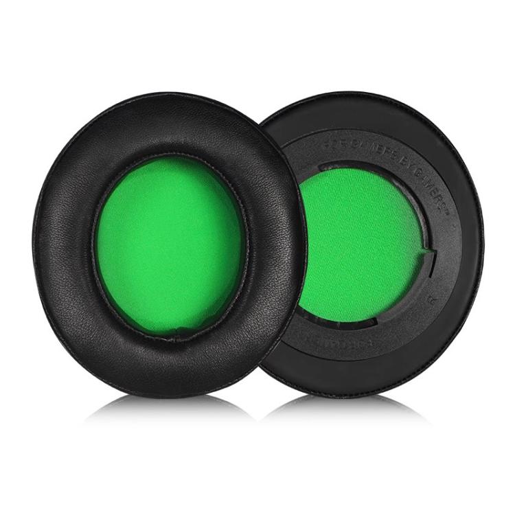 1 Pair Rotating Snap-on Replacement Earpads For Razer Kraken Pro V2, Protein Leather, Lambskin