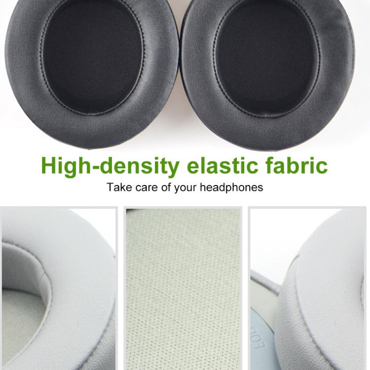 1 Pair Rotating Snap-on Replacement Earpads For Razer Kraken Pro V2, Protein Leather, Lambskin