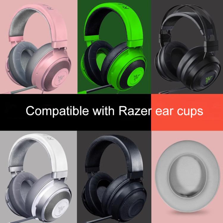 2pcs Insert Replacement Earpads For Razer Kraken Tournament / Edition / Kraken Kitty, Lambskin