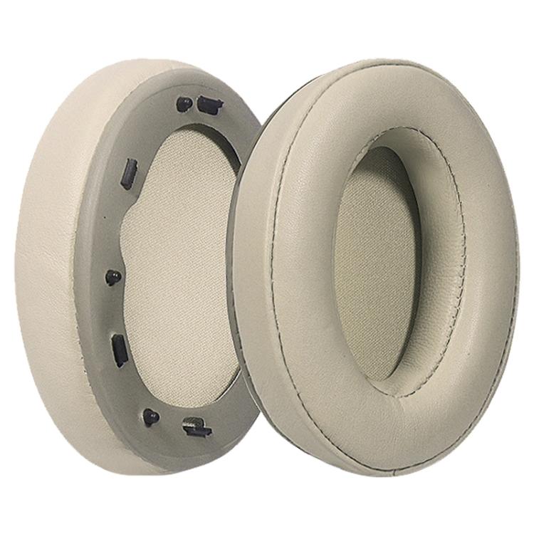 2 Pack Spliced Lambskin Earphone Replacement Earpads Pads For Sony WH-1000XM3, Spliced Lambskin(Black), Spliced Lambskin(Champagne)