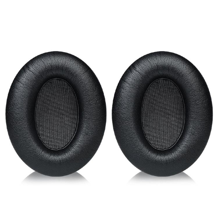 2pcs Snap-on Replacement Earpads For Sennheiser HD201 / HD201S / HD180 / HD418 / HD419 / HD421 / HD428 / HD429 / HD438 / HD439 / HD448 / HD450, Protein Leather, Frog Leather, Flannel