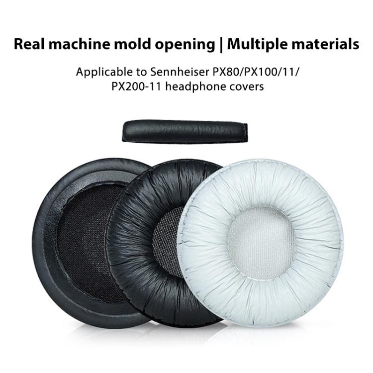 Headphone Head Beam Protective Cover For Sennheiser PX80 / PX100 II / PX200 II, For Sennheiser PX80(Black), For Sennheiser PX80(White)