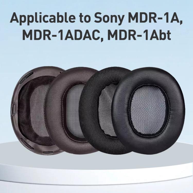 2pcs Lambskin Earphone Replacement Earpads Pads For Sony MDR-1Abt, Lambskin For Sony MDR-1Abt(Brown), Lambskin Sony MDR-1Abt(Black)
