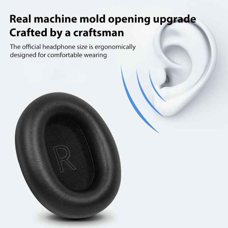 1 Pair Snap-on Protein Leather Replacement Earpads For Panasonic AH-A800