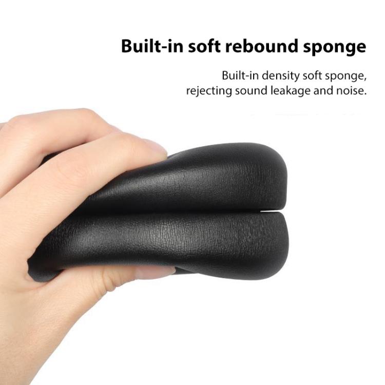 1 Pair Snap-on Protein Leather Replacement Earpads For Panasonic AH-A800, For Panasonic AH-A800(Black), For Panasonic AH-A800(Grey)