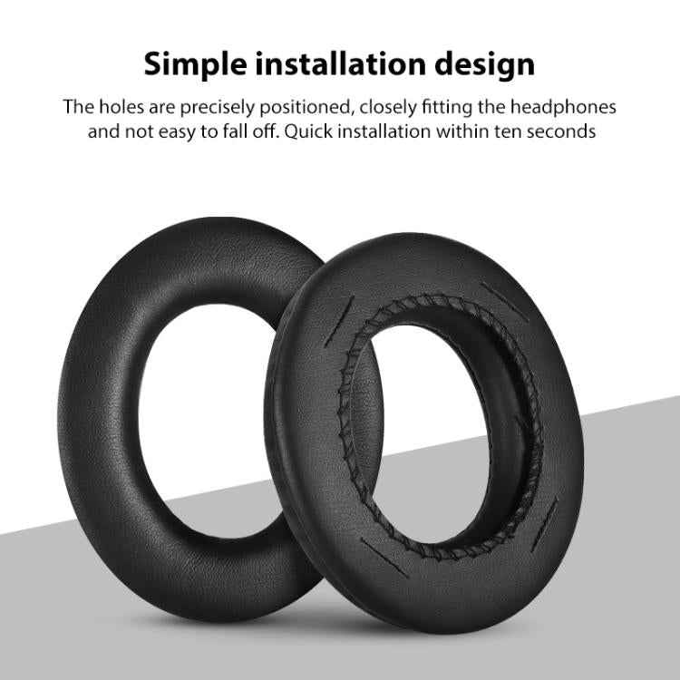 2pcs Insert Protein Leather Replacement Earpads For Panasonic RP-HTX7 / RP-HTX7A / RP-HTX9 / HTX80