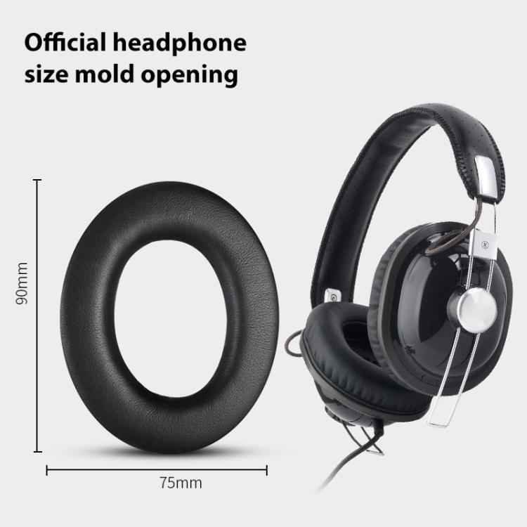 2pcs Insert Protein Leather Replacement Earpads For Panasonic RP-HTX7 / RP-HTX7A / RP-HTX9 / HTX80