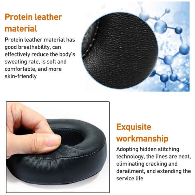 2pcs Protein Leather Earphone Replacement Earpads Pads For Sony MDR-HW700