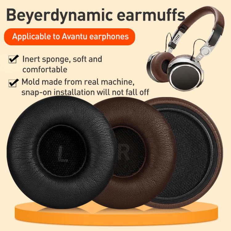 1 Pair Protein Leather Earphone Replacement Earpads Pads For Beyerdynamic AVENTHO