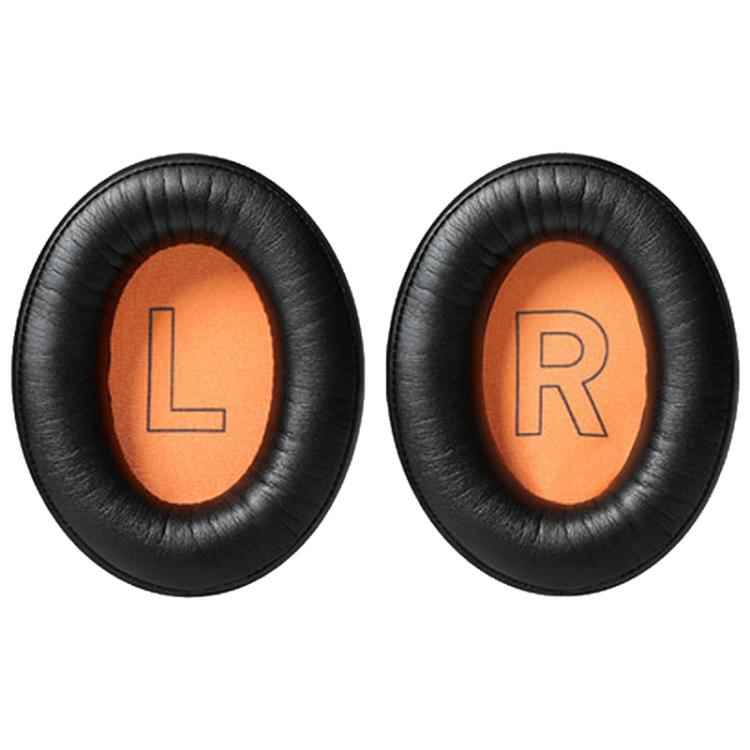 1 Pair Protein Leather Splicing LR Print Earphone Replacement Earpads Pads For HyperX Cloud 1 / I / 2 / II / 3