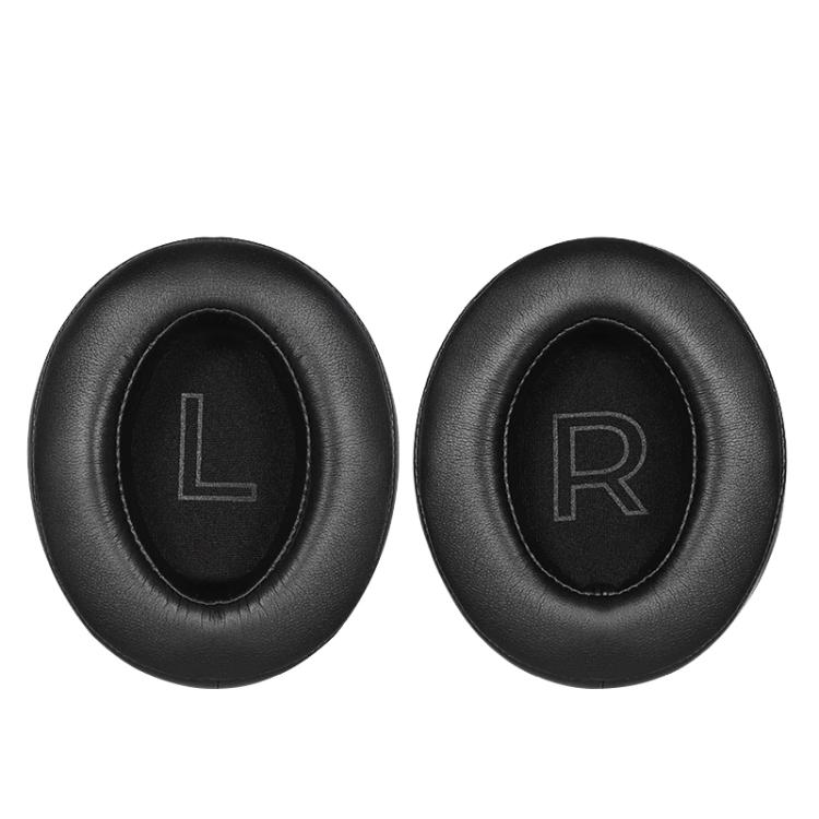 1 Pair Protein Leather Splicing LR Print Earphone Replacement Earpads Pads For HyperX Cloud 1 / I / 2 / II / 3