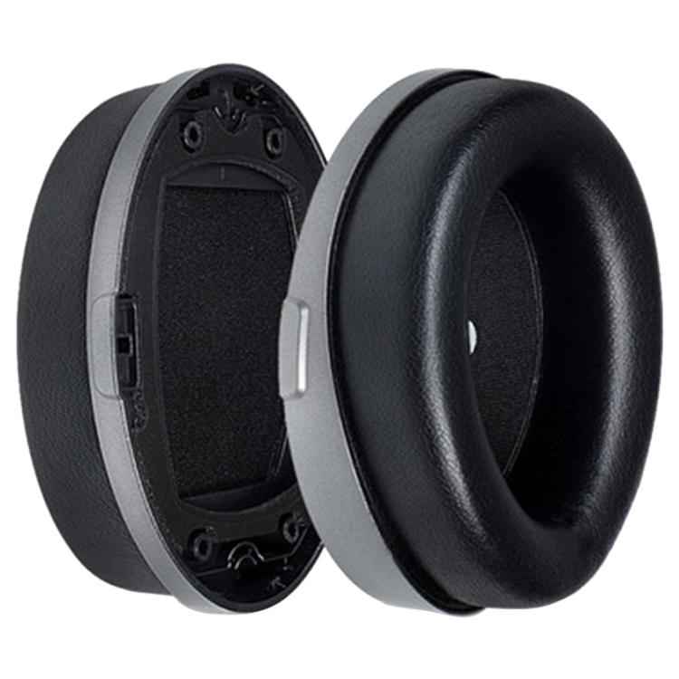 1 Pair Protein Leather Earphone Replacement Earpads Pads with Plastic Buckle For HyperX Cloud Orbit S / Audeze