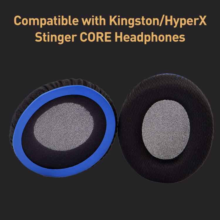 2pcs BK Cloth Earphone Replacement Earpads Pads For HyperX Cloud Chat / Cloud Stinger Core