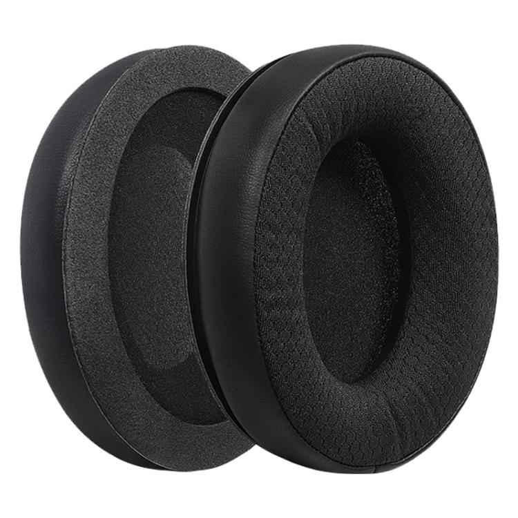 2pcs Protein Leather Football Net Splicing Earphone Replacement Earpads Pads For HyperX Revolver S