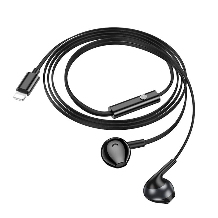hoco M115 8 Pin Sagacious Universal Earphones with Microphone, hoco M115 8 Pin