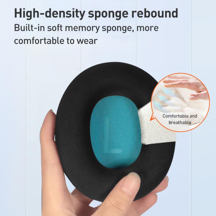 1 Pair Ice Silk Cloth Earphone Replacement Earpads Pads For Skullcandy Slyr Pro, Earphone Replacement Earpads Pads(Black Dark Blue Net), Earphone Replacement Earpads Pads(Black Lake Blue Net), Earphone Replacement Earpads Pads(Black Green Net)