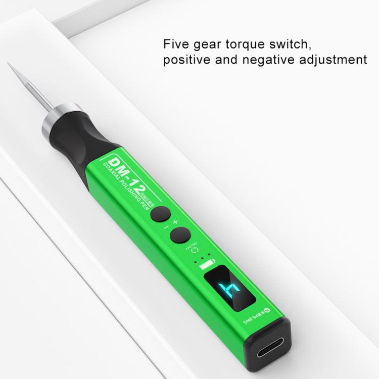 Mijing DM-12 Coaxial Polishing Pen with 7 Grinding Heads