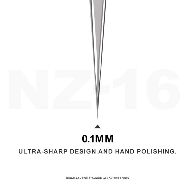 Mijing NZ-16 Non-Magnetic Ultralight 0.1mm Titanium Alloy Tweezers
