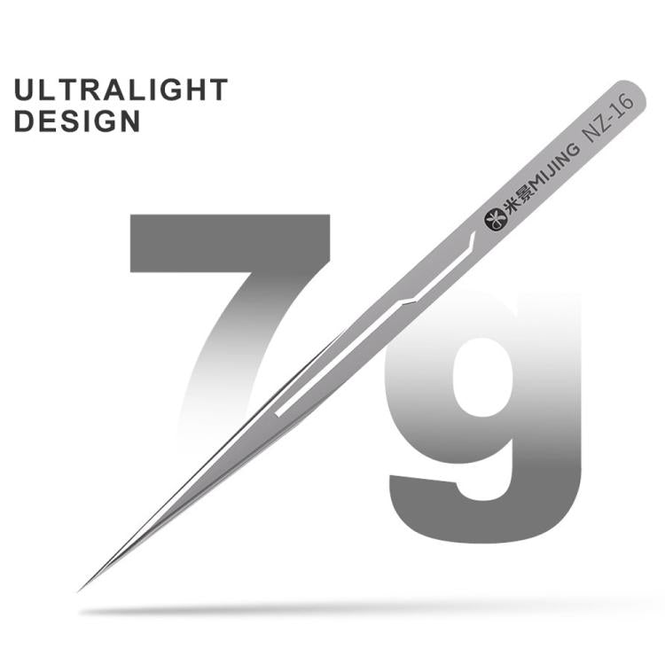 Mijing NZ-16 Non-Magnetic Ultralight 0.1mm Titanium Alloy Tweezers