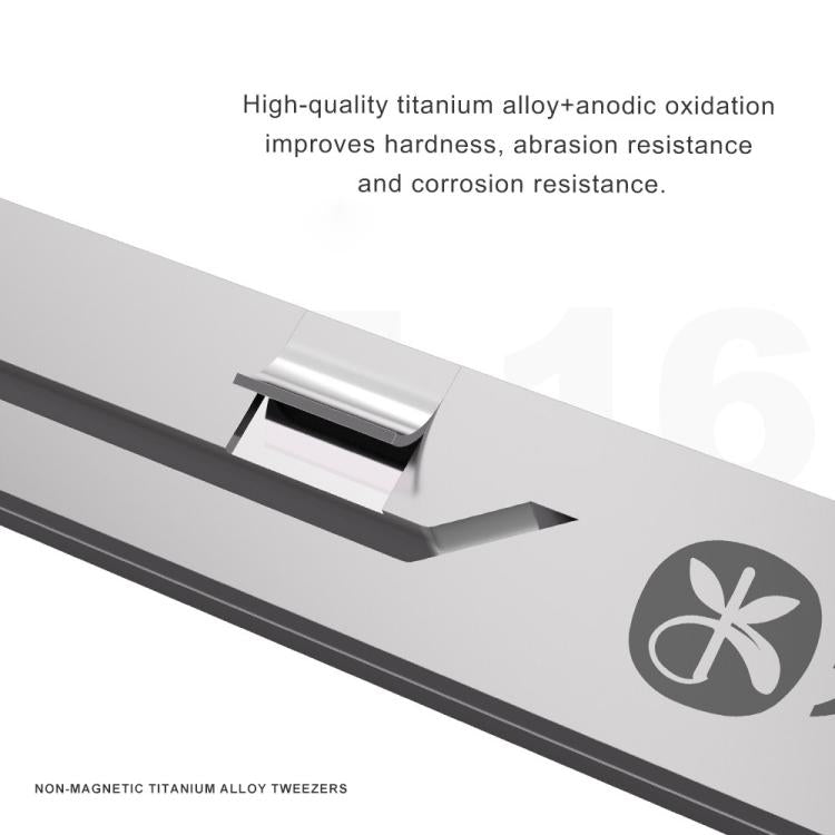Mijing NZ-16 Non-Magnetic Ultralight 0.1mm Titanium Alloy Tweezers