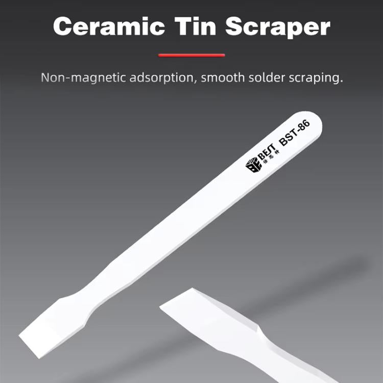 BEST BST-86 Multifunctional Anti-static Anti-magnetic BGA Ceramic Tin Scraper