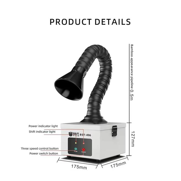 BEST BST-496 Small Smoke Purifying and Exhausting Machine, EU Plug, US Plug